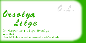 orsolya lilge business card